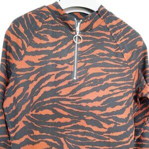 H&M Brown and Black Zebra Pattern sweater dress - Size Small NEW with Tag